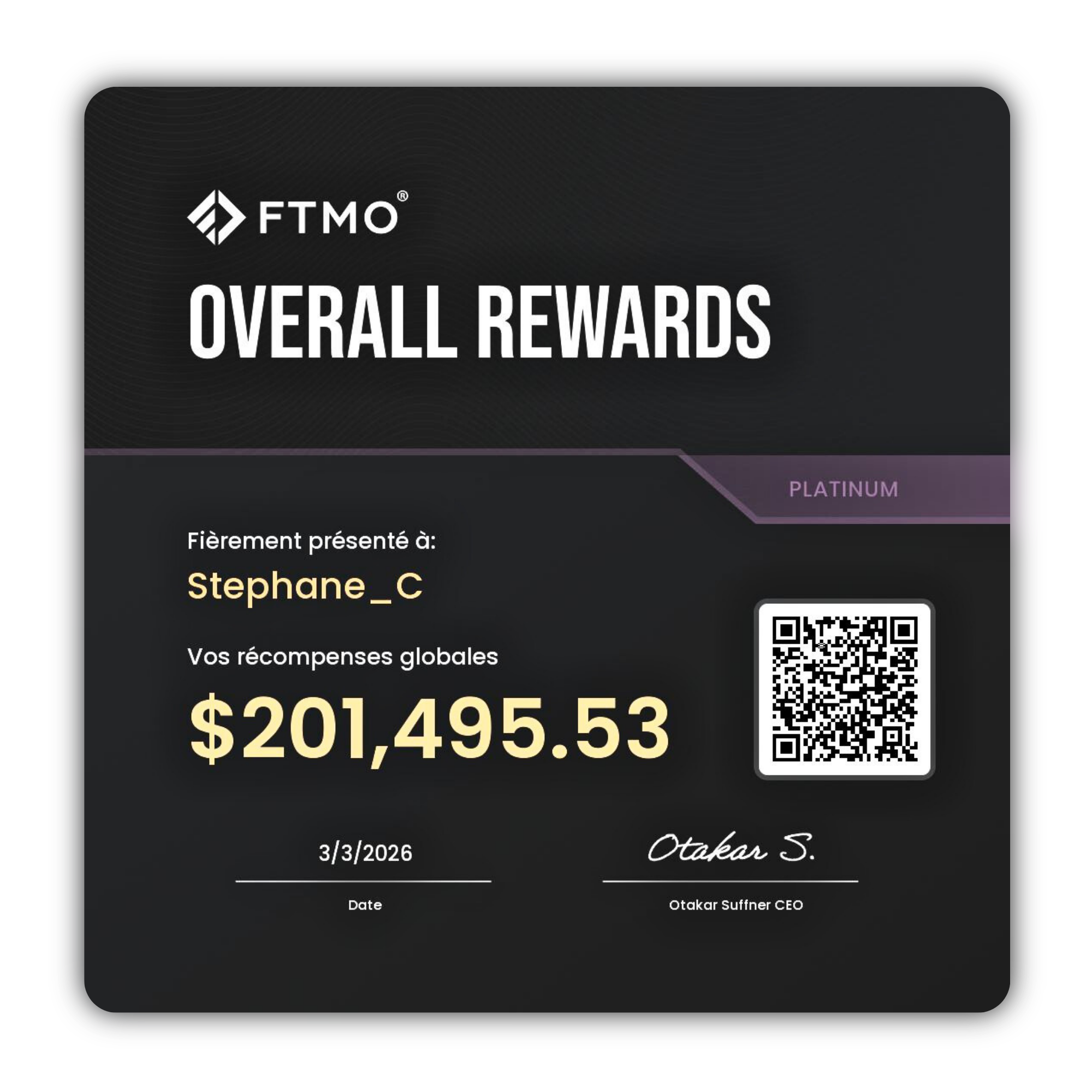 Stephane payout proof